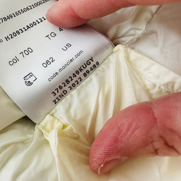 Moncler Blue Down Faucille Gilet Vest High Neck Zip Front Moncler Logo 4 / XL - Picture 14 of 16